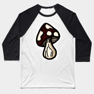 Red mushroom Baseball T-Shirt